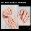 TOMICCA Pack of 240 Nail Tips, Medium Almond & Medium