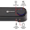 GOgroove Computer Speaker Mini Soundbar - USB Powered PC Sound
