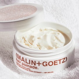 MALIN+GOETZ Hair Pomade | Firm Hold Styling for Volume, Shape & Texture | Beeswax, Meadowfoam, Cannabis & Soybean Oils | Tames Flyaways + Smooths Ends | Vegetarian + Cruelty-Free (2 oz)