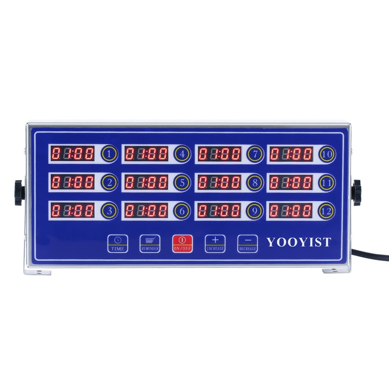 YOOYIST Precision Kitchen Timers for Cooking – 12 Channel Commercial