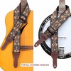 Nefelibata Banjo Strap, 2"Wide Full Grain Cowhide Guitar Strap Adjustable