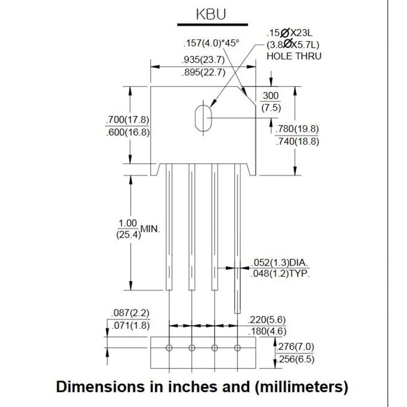PENGLIN KBU1010 1010 Bridge Rectifier Diode 10 A 1000 V