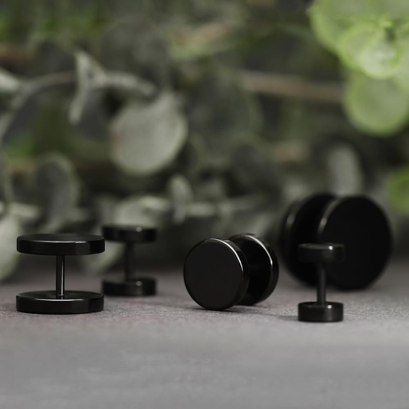 Treuheld® Fake Plug Set (2 Pieces) | Large Stud Earrings