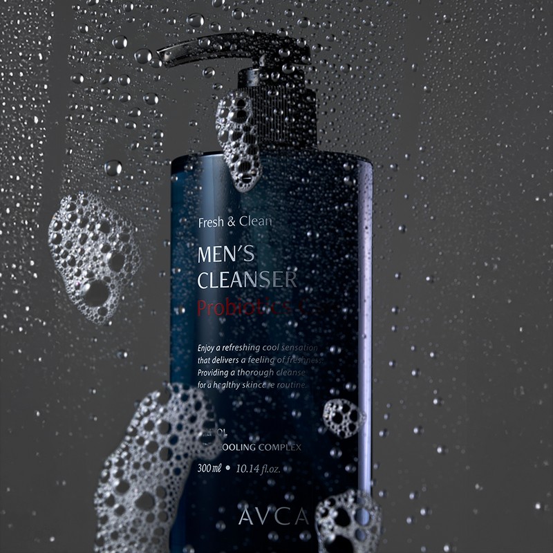 Abka Fresh & Clean Probiotic Care Men's Cleanser with Woody