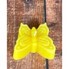 Butterfly Beeswax Candle - Color: Green-blue