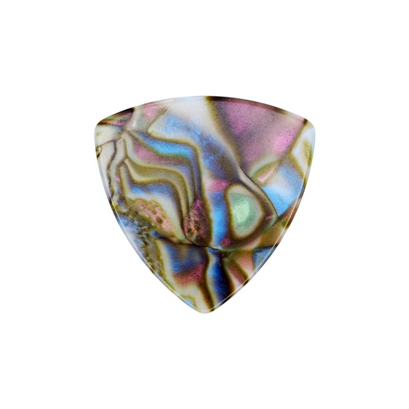 Exotic Plectrums Celluloid Abalone Guitar Or Bass Pick - 0.71