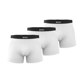 BOSS, 3-Pack Logo Icon Boxer Brief, powder white, M