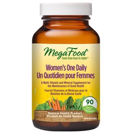 MegaFood MegaFood Women's One Daily - Multivitamin for Women's Health & Wellbeing with Vitamins C, D, & Folate - Non-GMO, Gluten-Free, Vegetarian - 90 Tablets - 3 Month Supply