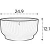 Elho Vibes Fold Bowl 25cm Vasi per Piante - Verde