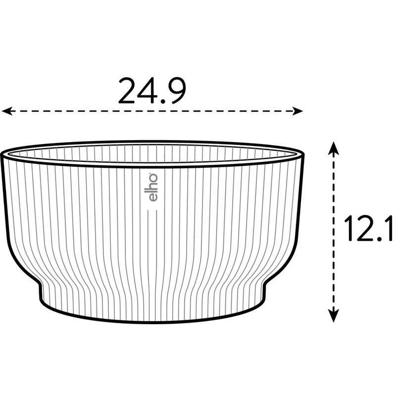 Elho Vibes Fold Bowl 25cm Vasi per Piante - Verde