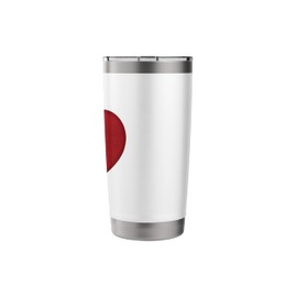 Chinese Flag China Country Heart Pride Heritage Love Stainless Steel Insulated Tumbler