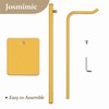 Josmimic 3-Pack Adjustable Tabletop Purse & Banner Display Stands, Gold