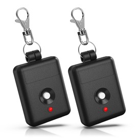 Linear DNT00026 Delta-3 310MHZ Garage Door Remote, 1-Channel Keychain Transmitter Compatible with Linear DTA DTC Ladybug, 8 Dip Switches Mini Garage Door Remote Opener, 2 Pack
