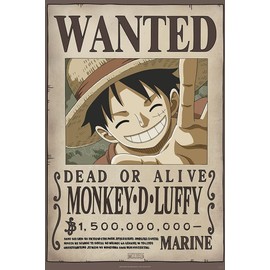 One Piece - TV Show Poster (Wanted: Monkey D. Luffy #2) (Size: 24" x 36")