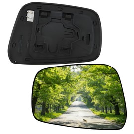 Driver Side Mirror Glass for Nissan Frontier 2005-2021,Pathfinder 2005-2012,Xterra 2005-2015,Backing Plate Power Heated Left Side View Mirror Glass, 96366EA00A 96366EA16A