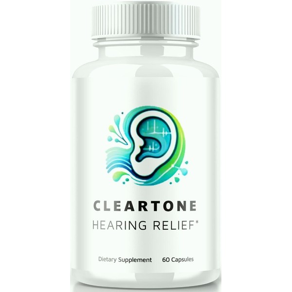 Cleartone Hearing Relief Capsules, ClearTone Pills for Tinnitus Support 60ct