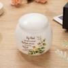 Kagrec Handmade Ceramic Small Urn for Human Ashes Keepsake for