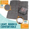 Roebury Puffy Camping Blanket Packable Vegan (Down Alternative) Compact Lightweight