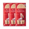 Gunze SABRINA Foot Cover, 3 Pairs Set, Deep Socks, Women's,