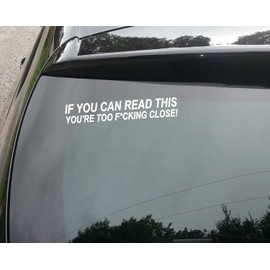 XTRAYXRAY IF You CAN Read This Sticker Car Decal Funny Window Bumper Decal Sticker Suitable for Cars, Trucks