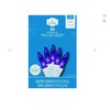 Holiday Time LED Mini Light Set White Wire Purple Bulbs,