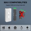 NVMe Enclosure 40Gbps, SETMSPACE M.2 NVME SSD Enclosure USB C