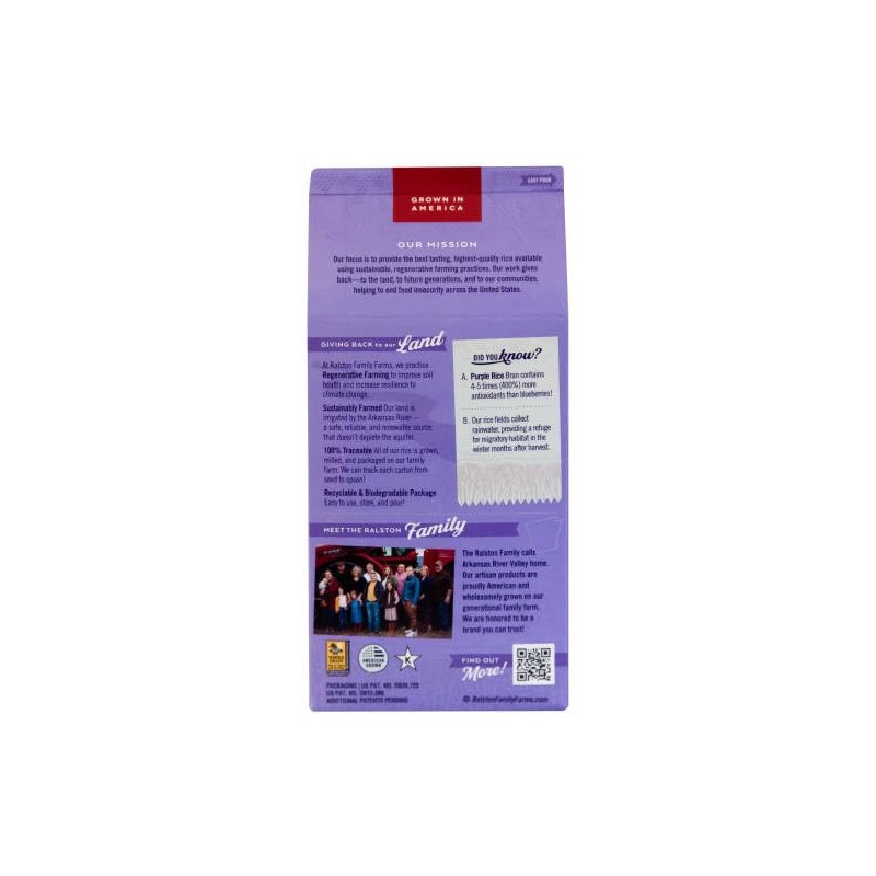 Ralston Family Farms Purple Rice, 16 OZ