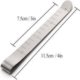 20 Pcs 3 Inch Stainless Steel Sewing Clips Sewing Accessories Haberdashery Sewing Ruler Sewing Clips Dressmaking Ruler Measuring Quilting for Pinning and Marking Accessories