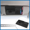 A ABSOPRO Black Universal Car Sun Visor Organizer Sunglasses Case