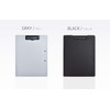 Grandios GD-A4BIND-BK Clip Board File Binder Bifold Thin Double-Sided Business