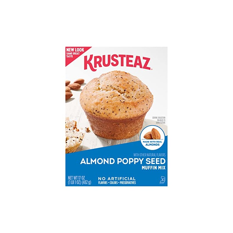 Krusteaz Almond Poppy Seed Muffin Mix, Almond Poppy Seed Muffins