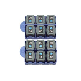 TREND Networks | 158050 | VDV II Series Cable Testers | RJ45 Remote Units (#1 - #12) | Numbered Remote and Identifiers | Data Verification and Troubleshooting Tool Accessory | Set of 12