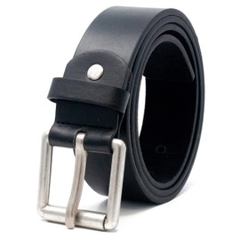 Ossi Mens 38mm Roller Buckle Jeans Belt - Black XXL (44" - 48")