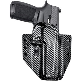 Tulster OWB Contour Holster in Right Hand fits: Sig Sauer P320 Full Size 9/40 | Optic Compatible Outside The Waistband Concealed Carry Kydex Holster