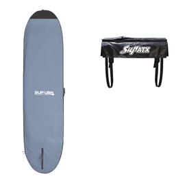 11' Premium SUP USA Paddleboard Bag - SUP Cover, Carrying Bag, Protector (11’ and 12’ Gray) - Paddle Board SUP Protection - (11’ Gray Bag and Tailgate Pad)