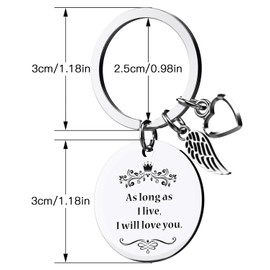 iXular Valentine's Day Gifts Keychain keyring Gift for Mom Girlfriend Sisters Friends Women for Mother's Day Birthday Christmas Anniversary