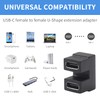 Poyiccot USB C U Shape Adapter, 40Gbps 180 Degree USB