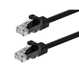 Monoprice - 109797 Flexboot Cat6 Ethernet Patch Cable - Network Internet Cord - RJ45, Stranded, 550Mhz, UTP, Pure Bare Copper Wire, 24AWG, 3ft, Black