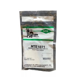 NTE1871 Module-AF Power Amp 50W/Ch Dual Power Supply SIP18 Replaces ECG1871