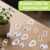 UFURMATE 20Pcs Curtain Clips for Adjusting Length Multi-Purpose Curtain Shortening