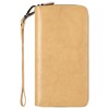 Lavemi Women's 100% Leather Double Zip Large Capacity RFID Blocking