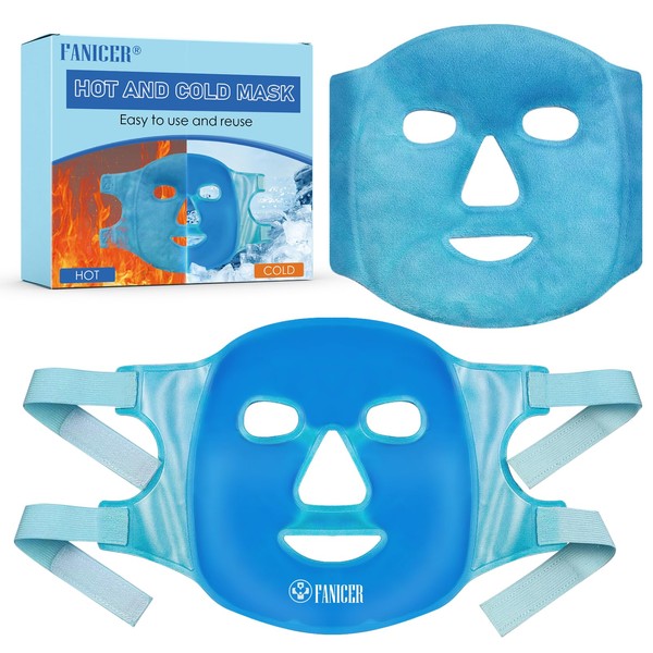 Cooling Full Face Gel Masks,Reusable Face Cold Face Ice Pack