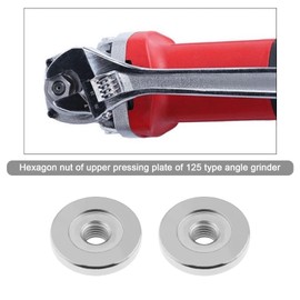 YINETTECH 4Pcs M14 Angle Grinder Flange Nut Replacement Compatible with 125/150/180/230 Type Angle Grinder Metal Angle Grinder Disc Quick Change Locking Flange Nut