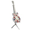Artex Guitar with UK Flag with Clock, Red