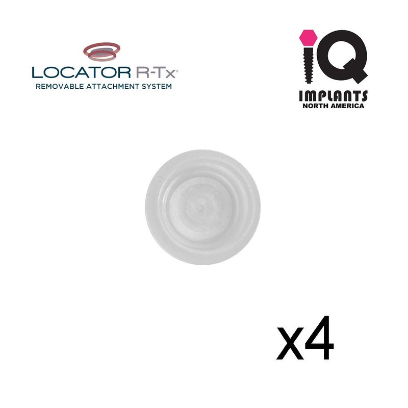 Zest Locator R-Tx Genuine Retention Insert Cap, High Retention, Clear