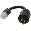 AC WORKS Industral Adapter L15-20P 3-Phase 20A 250V 4-Prong Plug