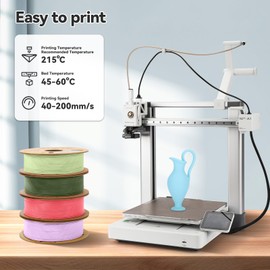 3DHoJor Matte PLA Filament 1.75mm Light Blue, PLA 3D Printer Filament, 1kg Spool (2.2lbs) PLA Filament, Fit Most FDM 3D Printer