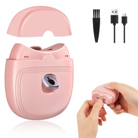 LOPHE Electric Nail Clippers, Nail Trimmer with 2 Speeds, Automatic Electric Nail Cutter with Light, Baby Nail Trimmer for Children, Adults, Seniors (Pink)