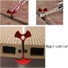 Tent Windproof Rope Fish Bone Nail Buckles, 20Pcs Alloy Fish