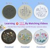 QUANMAITONG Embroidery Set Adults, Floral Pattern Plants Embroidery Set for